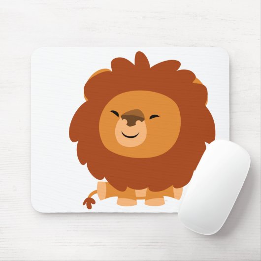 Cute Cudly Cartoon Lion Mousepad Muismat (Met muis)