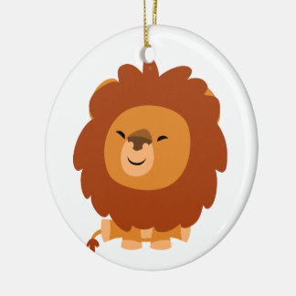 Cute Cudly Cartoon Lion Ornament