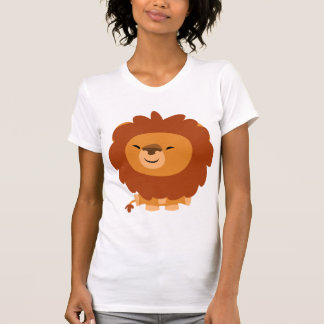 Cute Cudly Cartoon Lion Women T-Shirt