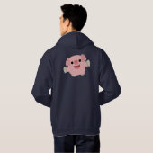 Cute Cudly Cartoon Pig Hoodie (Achterkant volledig)