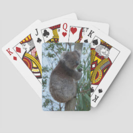 Cute Cudly Koala Tree Animal Wildlife Australië Pokerkaarten