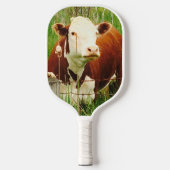 Cute Cudly Koe 4Caryn Pickleball Paddle (Voorkant)
