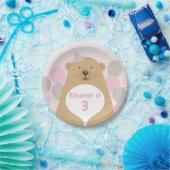 Cute Cudly Teddy Bear Birthday Paper Bord (Feest)