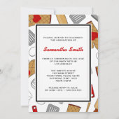 Cute Culinal School Afstuderen Kaart (Achterkant)