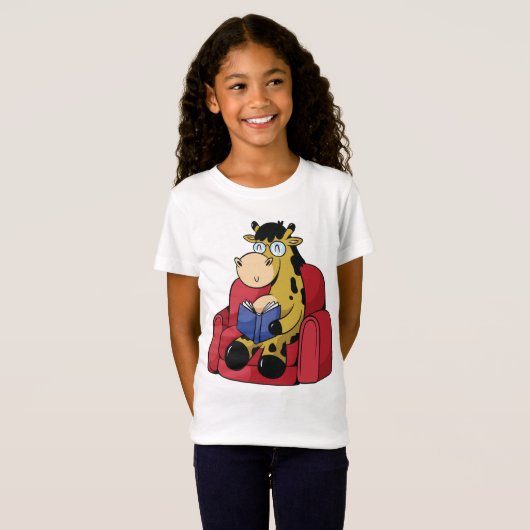Cute Cultured Giraffe T-shirt (Voorkant volledig)