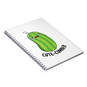 Cute cumber Funny Cucumber Veggie Pun Notitieboek (Rechterzijde)