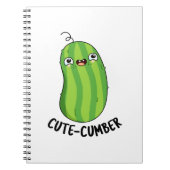Cute cumber Funny Cucumber Veggie Pun Notitieboek (Voorkant)