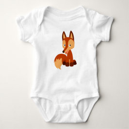Cute Cunning Cartoon Fox Baby Bodysuit
