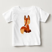 Cute Cunning Cartoon Fox Baby T-Shirt (Voorkant)