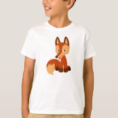 Cute Cunning Cartoon Fox Children T-Shirt (Voorkant)