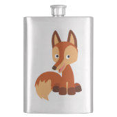 Cute Cunning Cartoon Fox Classic Flask Heupfles (Voorkant)