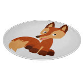 Cute Cunning Cartoon Fox Cutting Board Snijplank (Hoek)