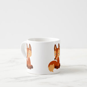 Cute Cunning Cartoon Fox Espresso Mok