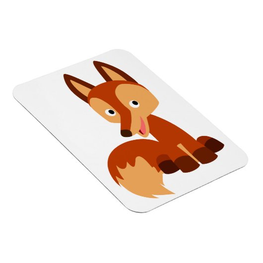 Cute Cunning Cartoon Fox Flexible Magnet Magneet (Rechterzijde)