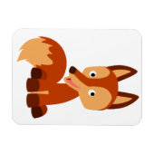 Cute Cunning Cartoon Fox Flexible Magnet Magneet (Horizontaal)