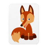 Cute Cunning Cartoon Fox Flexible Magnet Magneet (Verticaal)
