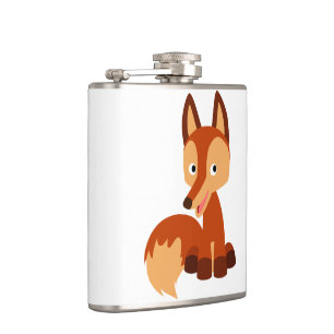 Cute Cunning Cartoon Fox Hip Flask Heupfles