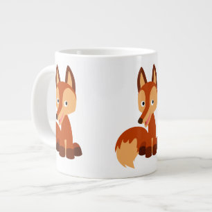 Cute Cunning Cartoon Fox Jumbo Mok