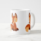 Cute Cunning Cartoon Fox Jumbo Mok (Voorkant rechts)