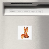 Cute Cunning Cartoon Fox Magnet (Insitu (Vaatwasser))