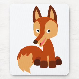 Cute Cunning Cartoon Fox Mousepad Muismat