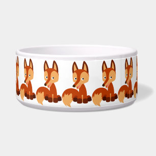 Cute Cunning Cartoon Fox Pet Bowl Voerbakje