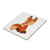 Cute Cunning Cartoon Fox Tile Tegeltje (Zijkant)