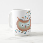 Cute Cup Afbeelding Owl Koffiemok (Voorkant links)