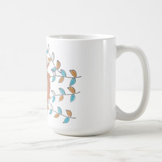 Cute Cup Afbeelding Owl Koffiemok (Rechts)