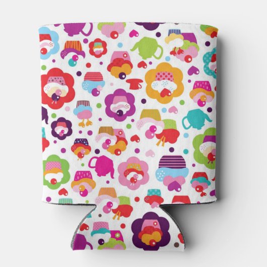 Cute cup cake en theepot blikjeskoeler (Achterkant)