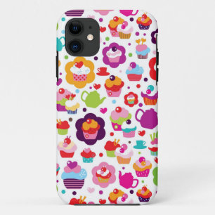 Cute cup cake en theepot Case-Mate iPhone case