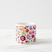 Cute cup cake en theepot espresso kop (Voorkant)
