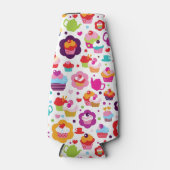 Cute cup cake en theepot flesjeskoeler (Voorkant)