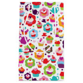 Cute cup cake en theepot klein cadeauzakje (Voorkant)