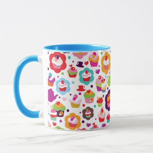 Cute cup cake en theepot mok (Links)