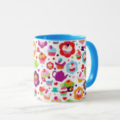 Cute cup cake en theepot mok (Voorkant rechts)