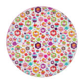 Cute cup cake en theepot snijplank (Voorkant)