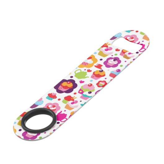Cute cup cake en theepot speed flessenopener (Achterkant Gekanteld)