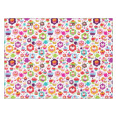 Cute cup cake en theepot tafelkleed (Voorkant (Horizontaal))