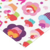 Cute cup cake en theepot tafelkleed (Gekanteld)