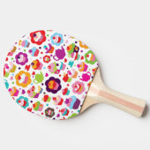 Cute cup cake en theepot tafeltennisbatje (Zijkant)