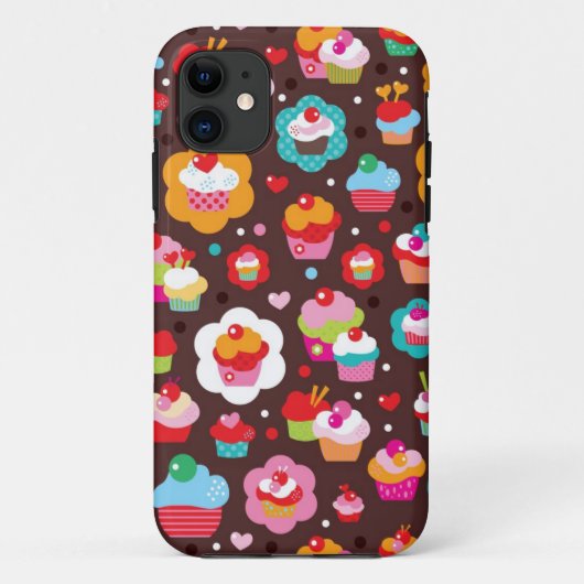 Cute Cup Cake Pattern Case-Mate iPhone Case (Achterkant)