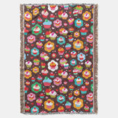 Cute Cup Cake Pattern Deken (Voorkant Verticaal)