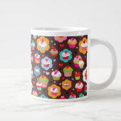 Cute Cup Cake Pattern Grote Koffiekop (Rechts)