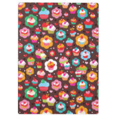 Cute Cup Cake Pattern Klembord (Achterkant)