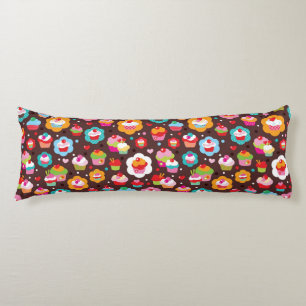 Cute Cup Cake Pattern Lichaamskussen