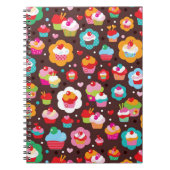 Cute Cup Cake Pattern Notitieboek (Voorkant)
