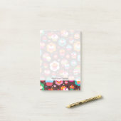 Cute Cup Cake Pattern Post-it® Notes (Op bureau)