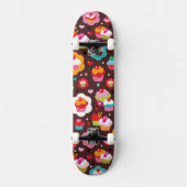 Cute Cup Cake Pattern Skateboard (Voorkant)