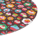 Cute Cup Cake Pattern Snijplank (Hoek)